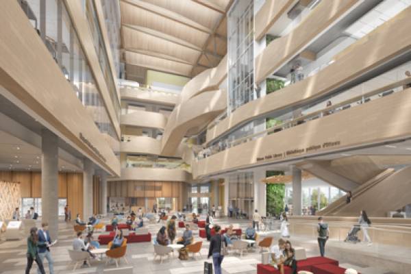 Architectural design OPL–LAC Joint Facility Interior Atrium A
